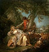 Francois Boucher The Interrupted Sleep oil painting